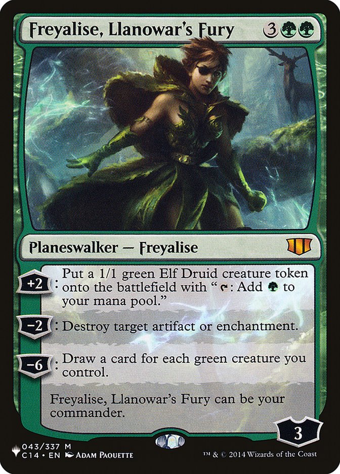 Freyalise, Llanowar's Fury [The List] | Exor Games Summserside