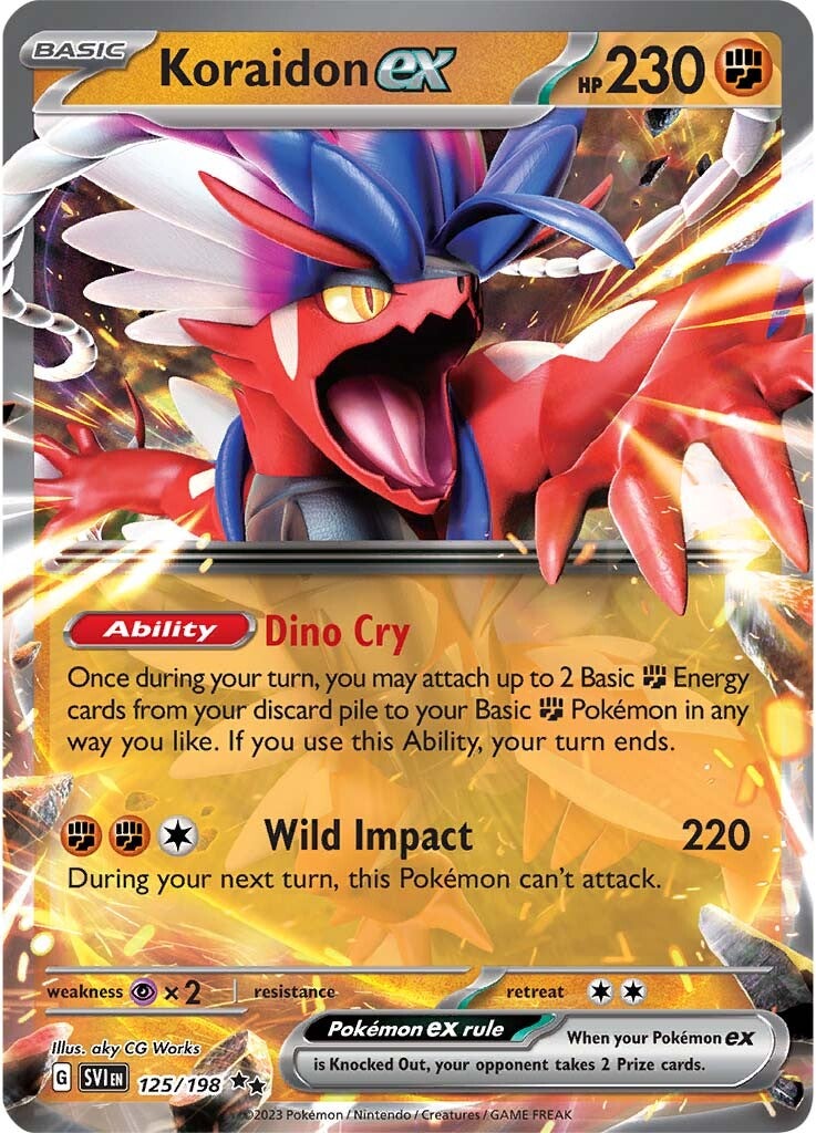 Koraidon ex (125/198) (Jumbo Card) [Scarlet & Violet: Base Set] | Exor Games Summserside