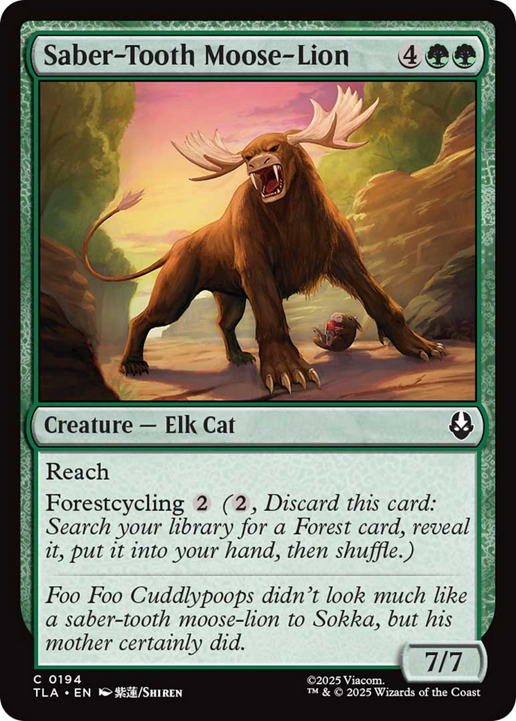 Saber-Tooth Moose-Lion [Avatar: The Last Airbender] | Exor Games Summserside