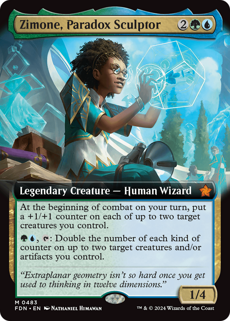 Zimone, Paradox Sculptor (Extended Art) [Foundations] | Exor Games Summserside