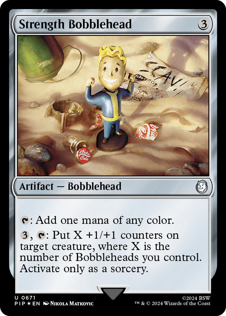 Strength Bobblehead (Surge Foil) [Fallout] | Exor Games Summserside