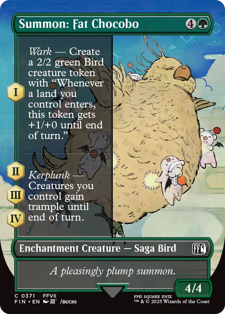 Summon: Fat Chocobo (Borderless) [FINAL FANTASY] | Exor Games Summserside