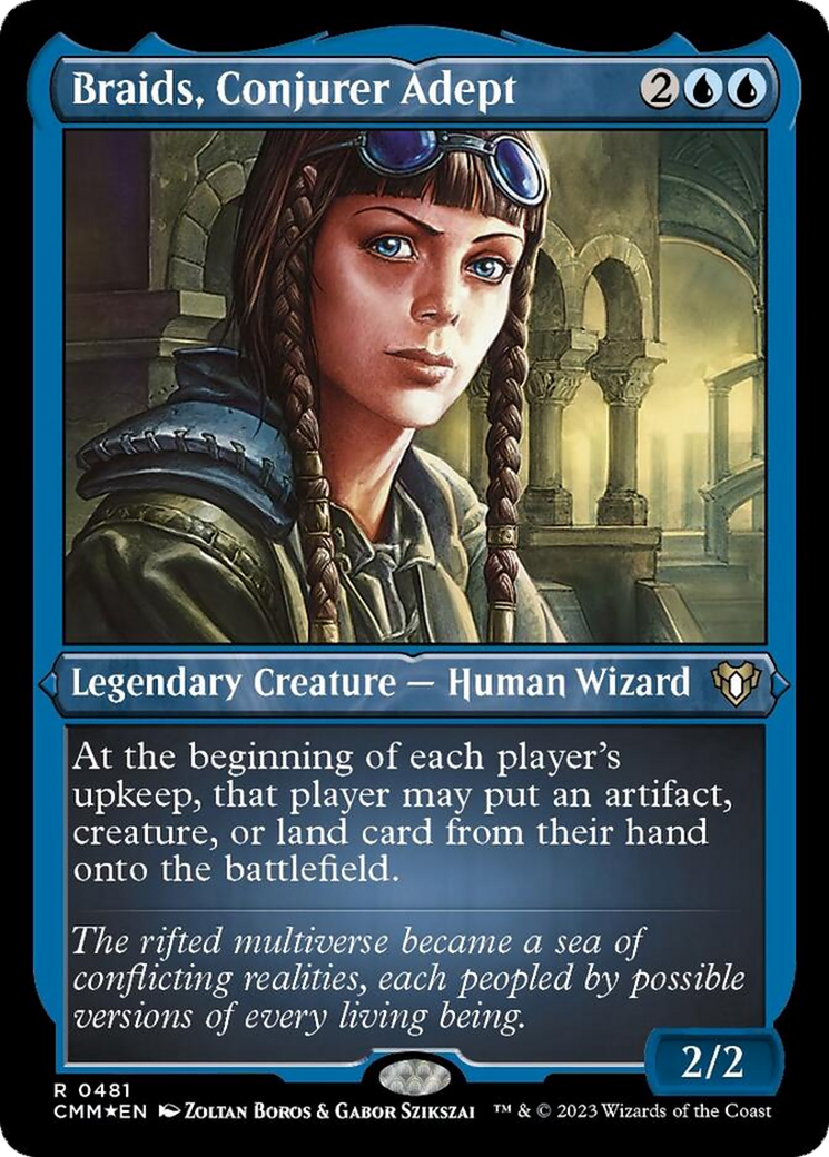 Braids, Conjurer Adept (Foil Etched) [Commander Masters] | Exor Games Summserside