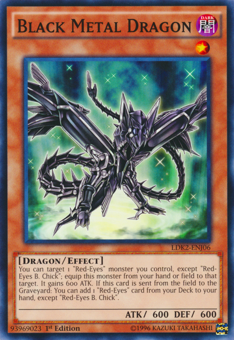 Black Metal Dragon [LDK2-ENJ06] Common | Exor Games Summserside