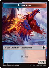 Elemental (0003) // Treasure Double-Sided Token [Secrets of Strixhaven Tokens] | Exor Games Summserside