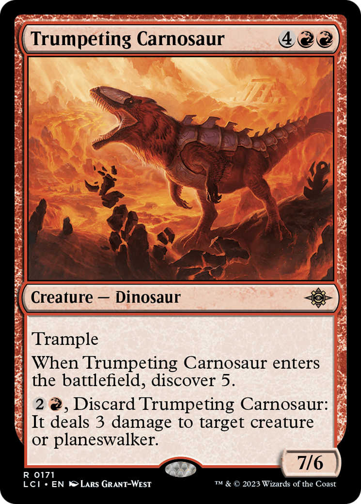 Trumpeting Carnosaur [The Lost Caverns of Ixalan] | Exor Games Summserside