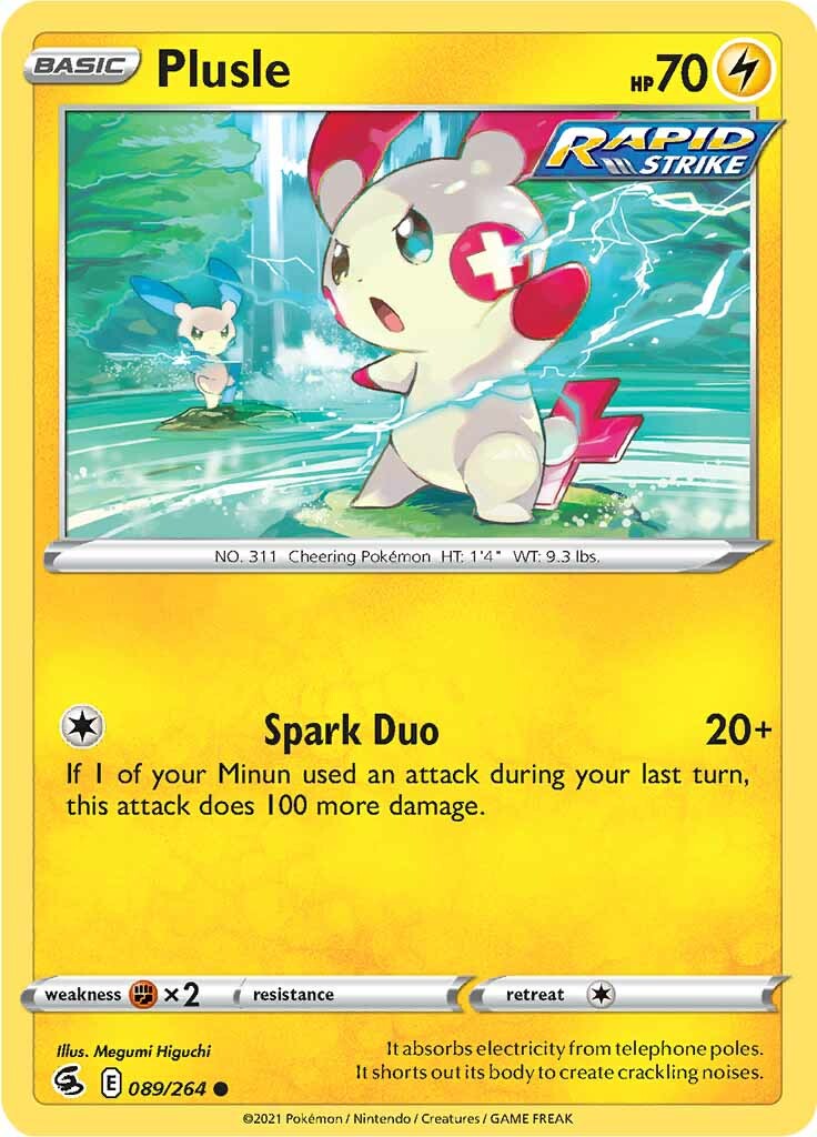 Plusle (089/264) [Sword & Shield: Fusion Strike] | Exor Games Summserside