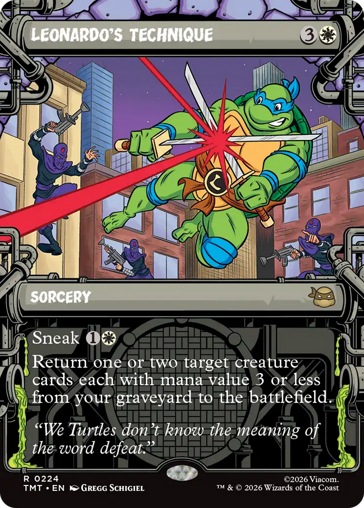 Leonardo's Technique (Showcase) [Teenage Mutant Ninja Turtles] | Exor Games Summserside