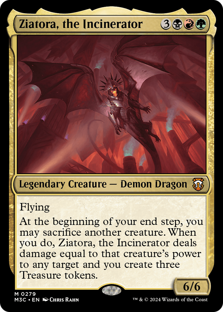 Ziatora, the Incinerator (Ripple Foil) [Modern Horizons 3 Commander] | Exor Games Summserside