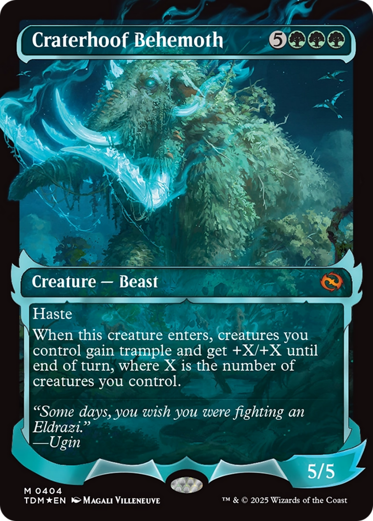 Craterhoof Behemoth (Showcase) [Tarkir: Dragonstorm] | Exor Games Summserside