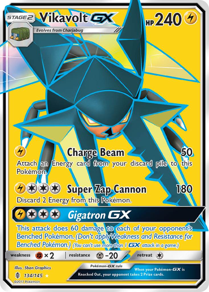 Vikavolt GX (134/145) [Sun & Moon: Guardians Rising] | Exor Games Summserside