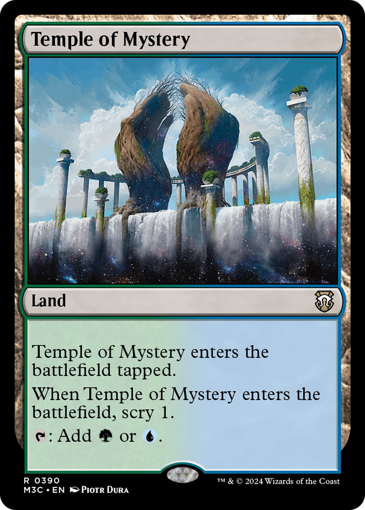 Temple of Mystery (Ripple Foil) [Modern Horizons 3 Commander] | Exor Games Summserside