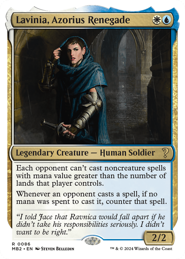 Lavinia, Azorius Renegade (White Border) [Mystery Booster 2] | Exor Games Summserside