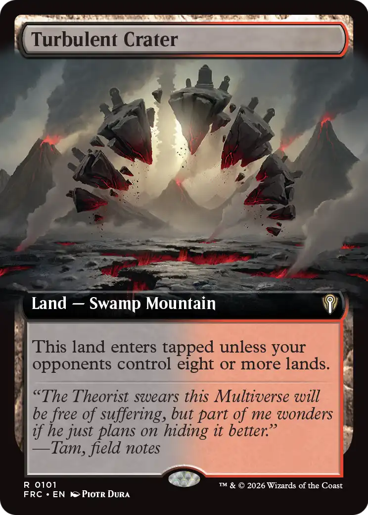 Turbulent Crater (Extended Art) [Reality Fracture Commander] | Exor Games Summserside