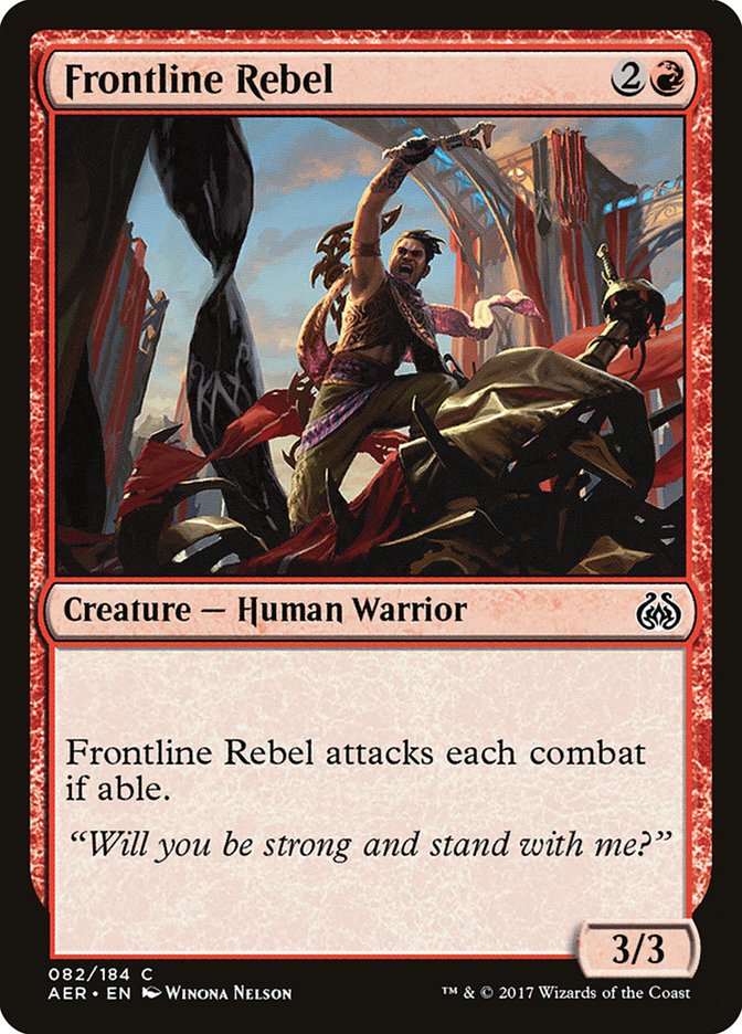 Frontline Rebel [Aether Revolt] | Exor Games Summserside