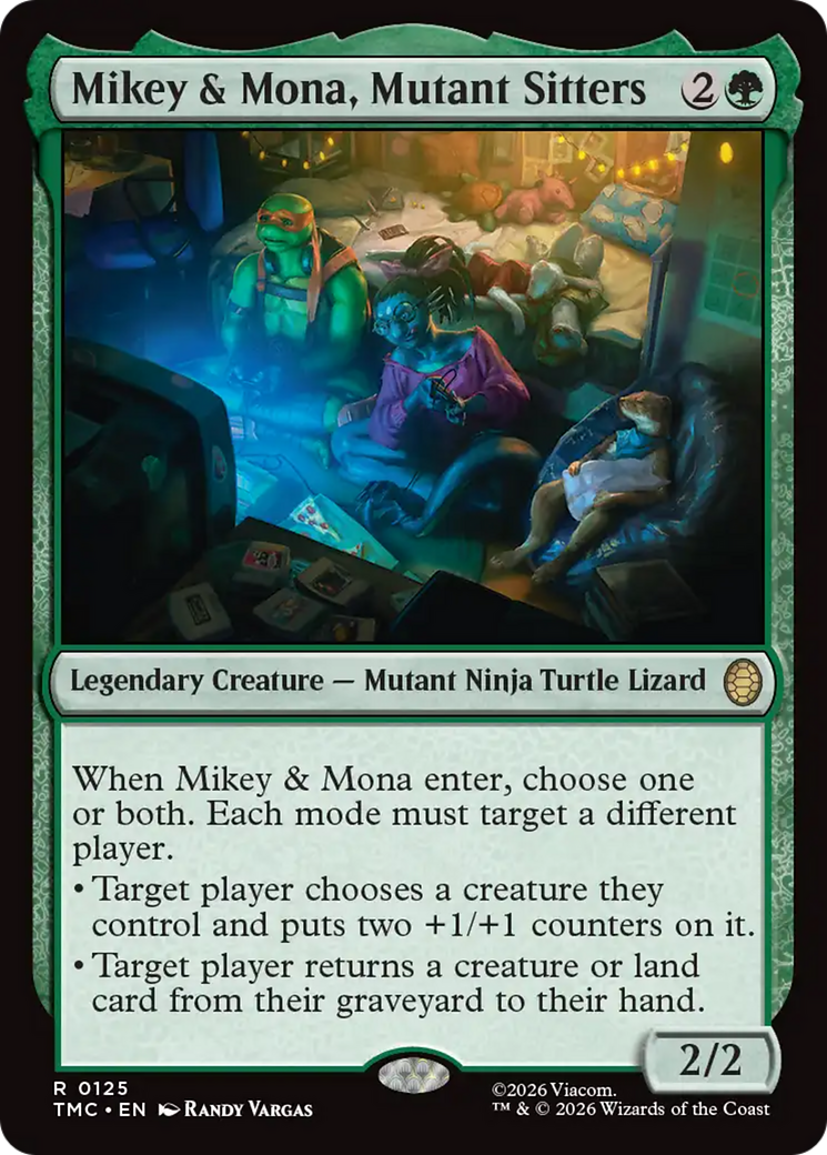 Mikey & Mona, Mutant Sitters [Teenage Mutant Ninja Turtles Commander] | Exor Games Summserside