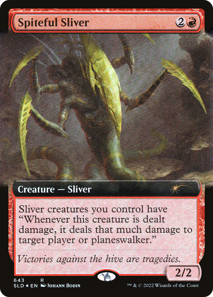 Spiteful Sliver (Extended Art) [Secret Lair Drop Promos] | Exor Games Summserside