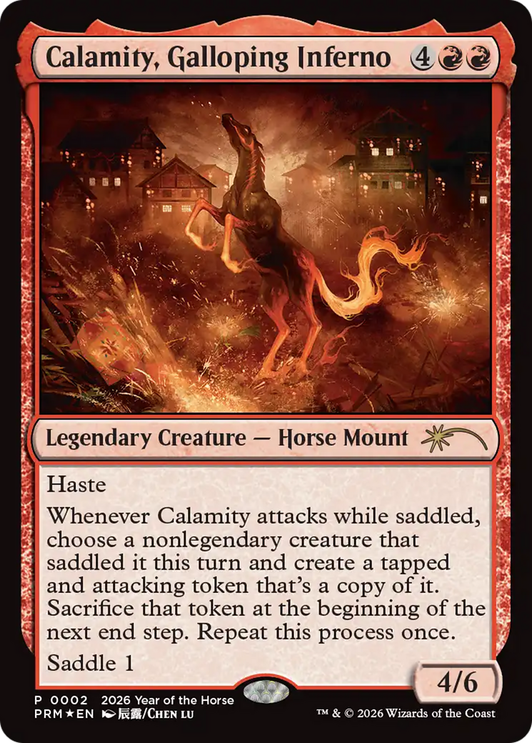 Calamity, Galloping Inferno (Year of the Horse 2026) [Standard Showdown Promos] | Exor Games Summserside