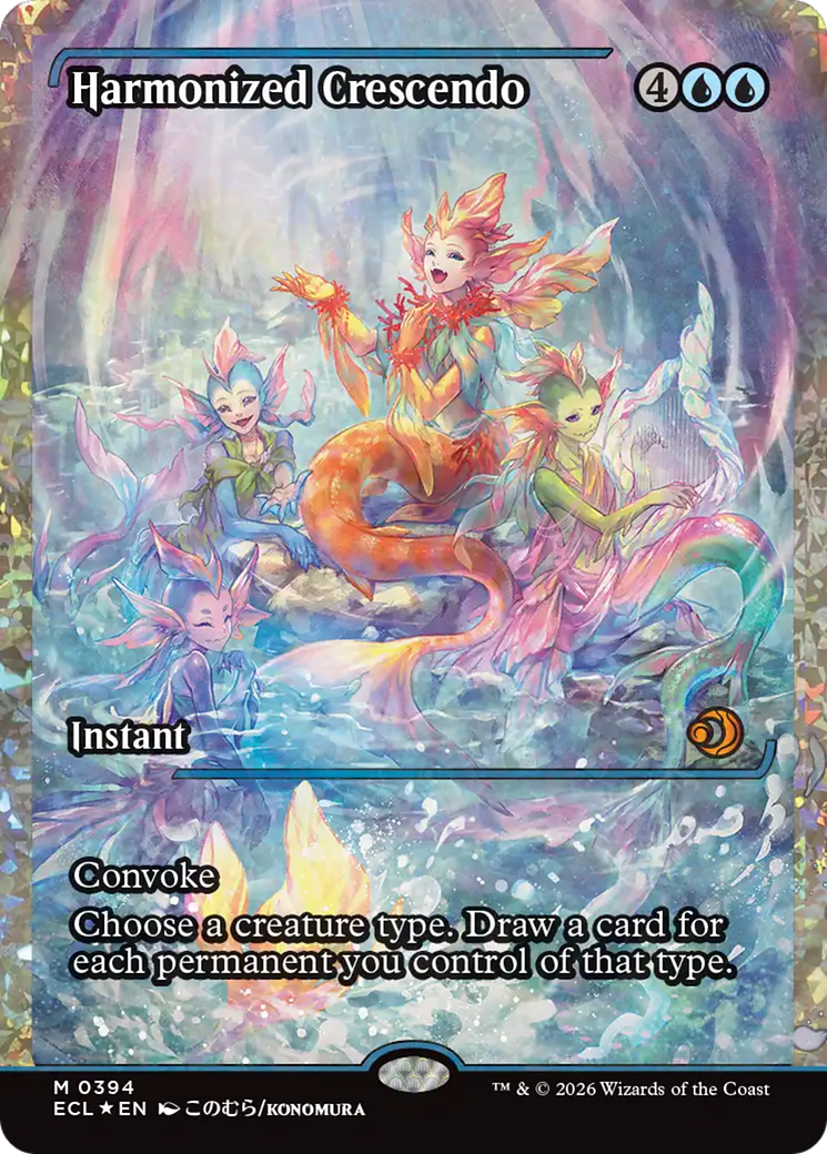 Harmonized Crescendo (0394) (Showcase) (Fracture Foil) [Lorwyn Eclipsed] | Exor Games Summserside
