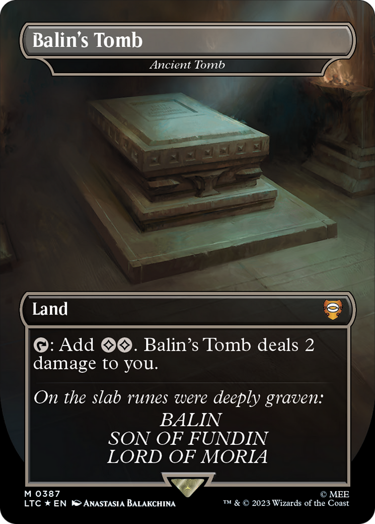 Balin's Tomb - Ancient Tomb (Surge Foil Realms and Relics) [The Lord of the Rings: Tales of Middle-Earth Commander] | Exor Games Summserside