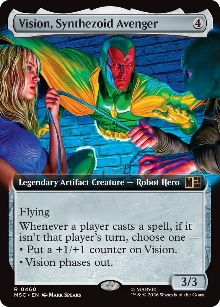 Vision, Synthezoid Avenger (Extended Art) [Marvel Super Heroes Commander] | Exor Games Summserside