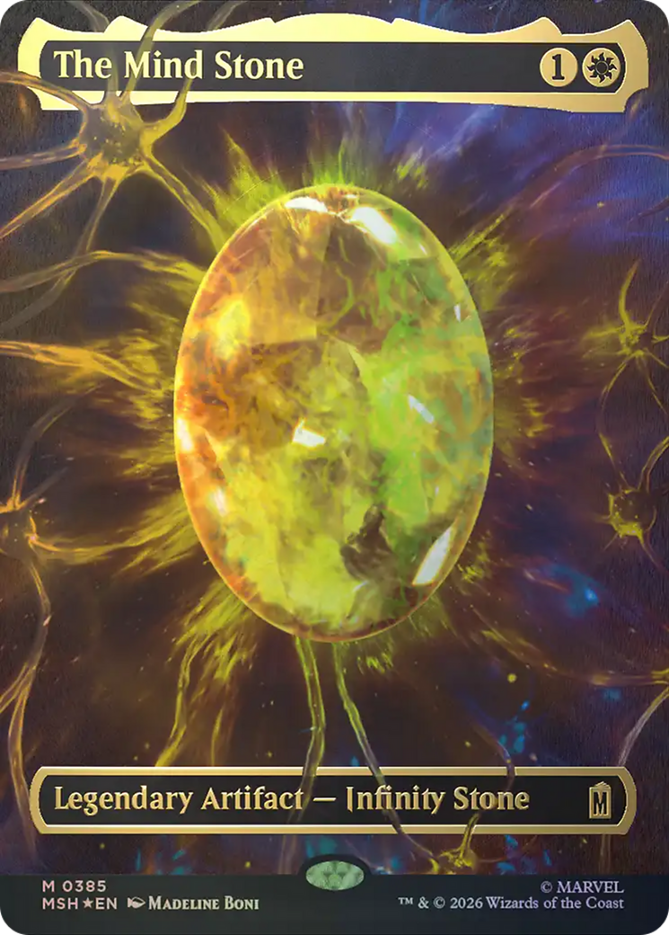 The Mind Stone (Borderless) (Cosmic Foil) [Marvel Super Heroes] | Exor Games Summserside