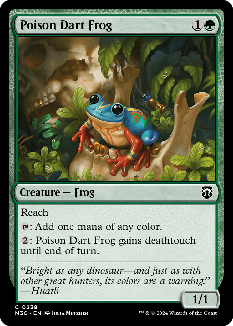 Poison Dart Frog (Ripple Foil) [Modern Horizons 3 Commander] | Exor Games Summserside