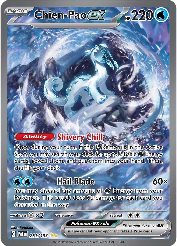 Chien-Pao ex (261/193) [Scarlet & Violet: Paldea Evolved] | Exor Games Summserside