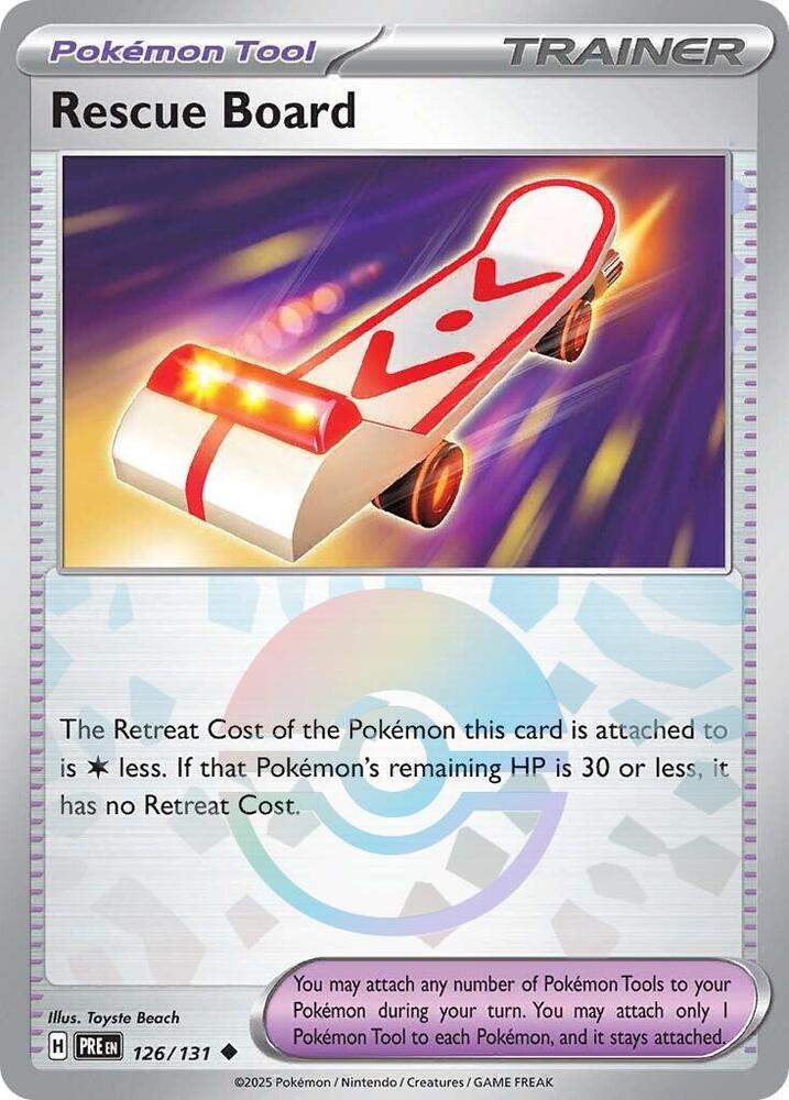 Rescue Board (126/131) (Poke Ball Pattern) [Scarlet & Violet: Prismatic Evolutions] | Exor Games Summserside