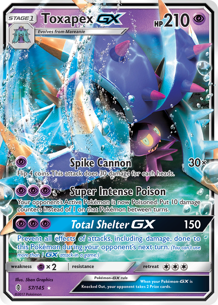 Toxapex GX (57/145) [Sun & Moon: Guardians Rising] | Exor Games Summserside