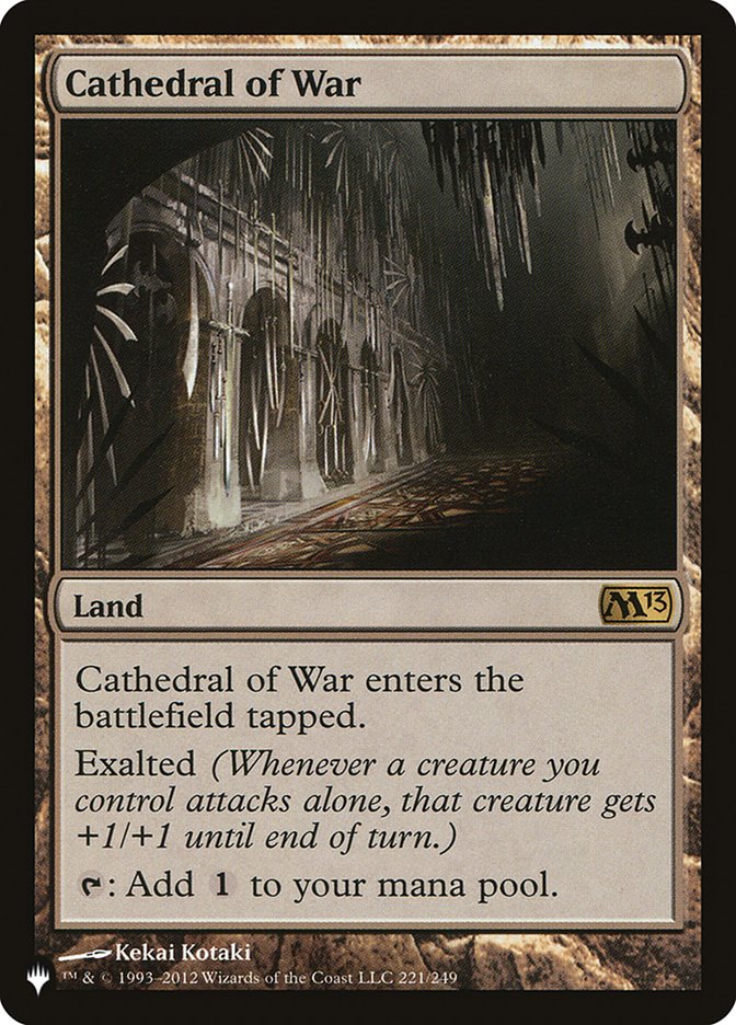 Cathedral of War [The List] | Exor Games Summserside