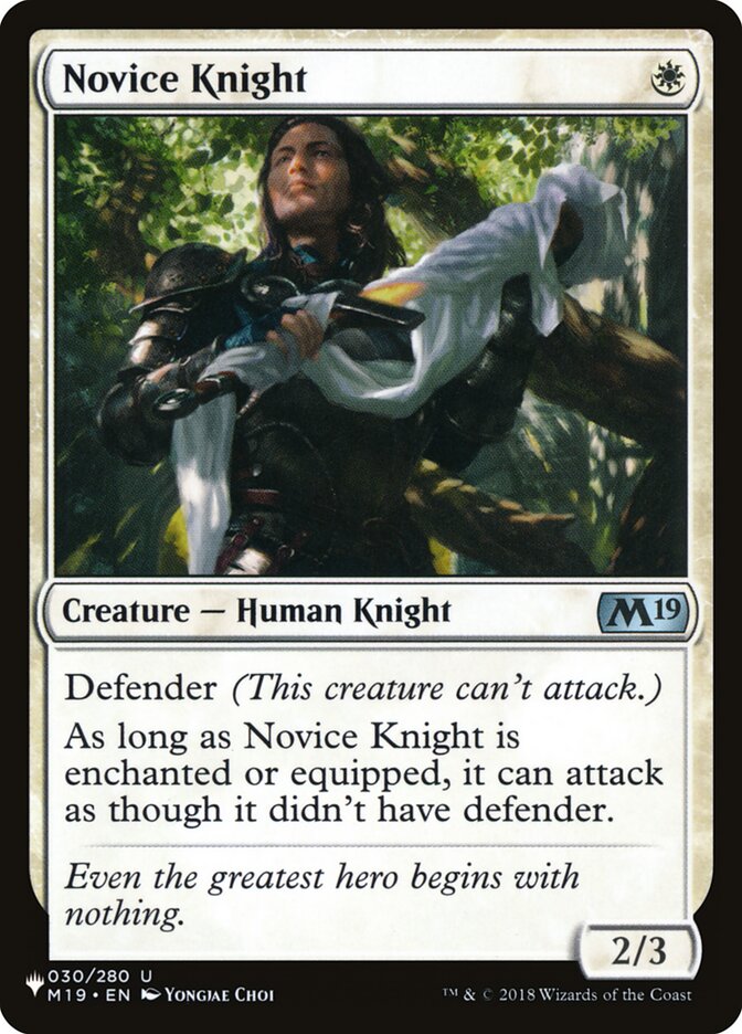 Novice Knight [The List] | Exor Games Summserside