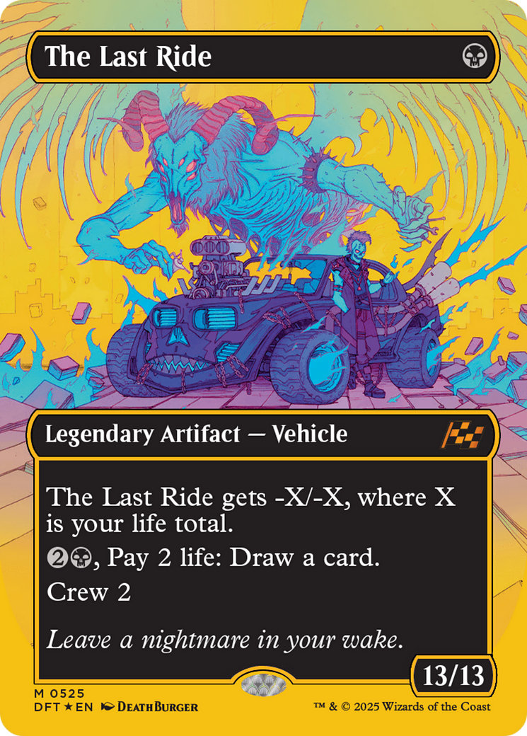 The Last Ride (Borderless) (First-Place Foil) [Aetherdrift] | Exor Games Summserside