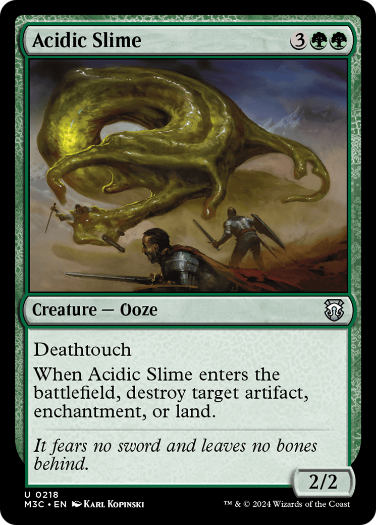 Acidic Slime (Ripple Foil) [Modern Horizons 3 Commander] | Exor Games Summserside