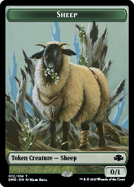 Zombie // Sheep Double-Sided Token [Dominaria Remastered Tokens] | Exor Games Summserside