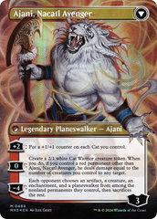 Ajani, Nacatl Pariah // Ajani, Nacatl Avenger (Borderless) (Textured Foil) [Modern Horizons 3] | Exor Games Summserside