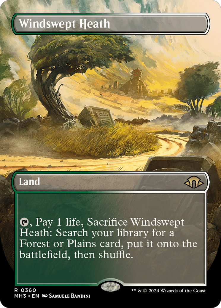 Windswept Heath (Borderless) [Modern Horizons 3] | Exor Games Summserside