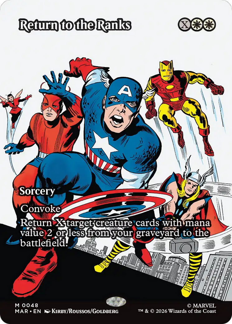 Return to the Ranks (Borderless) [Marvel Universe: Eternal-Legal] | Exor Games Summserside