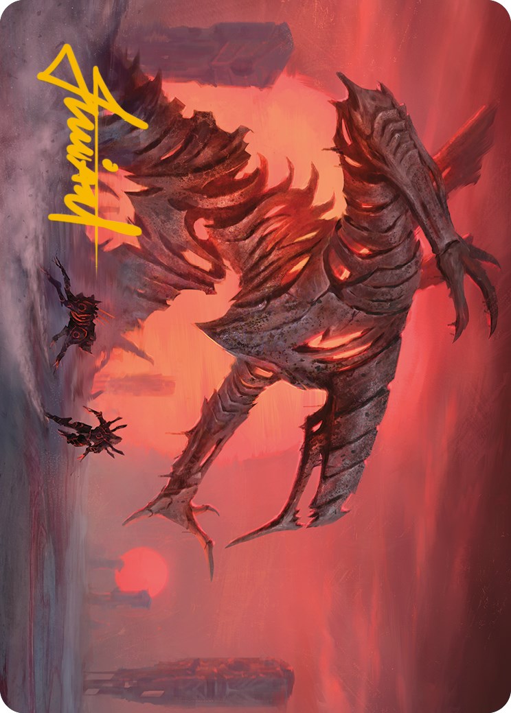 Red Sun's Zenith Art Card (Gold-Stamped Signature) [Phyrexia: All Will Be One Art Series] | Exor Games Summserside