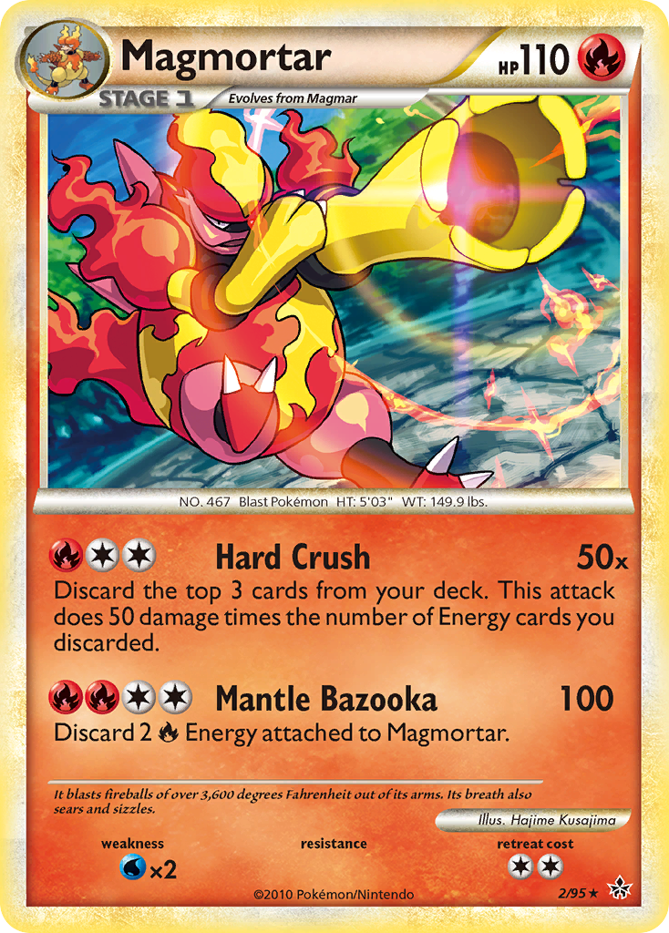 Magmortar (2/95) [HeartGold & SoulSilver: Unleashed] | Exor Games Summserside