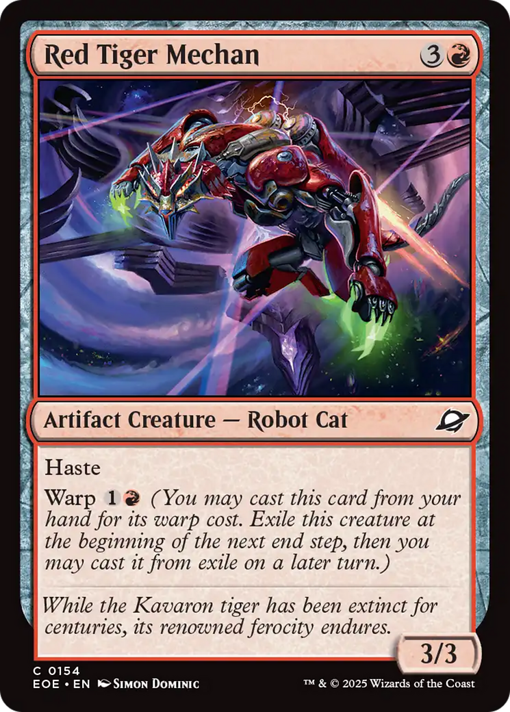 Red Tiger Mechan [Edge of Eternities] | Exor Games Summserside