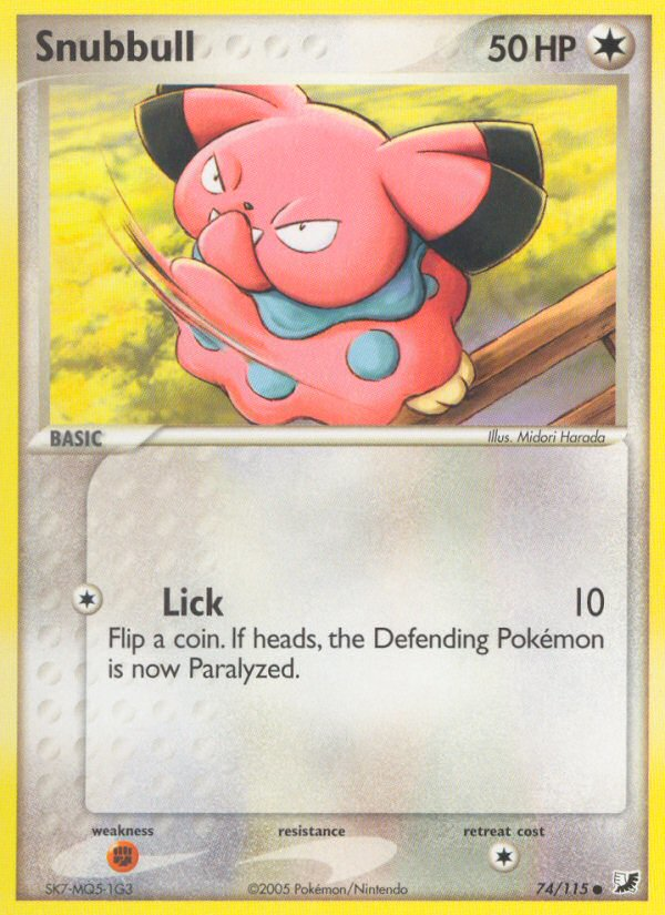 Snubbull (74/115) [EX: Unseen Forces] | Exor Games Summserside