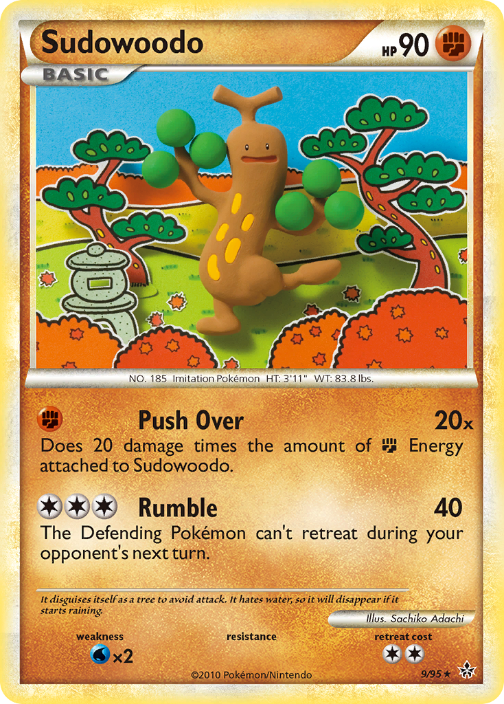 Sudowoodo (9/95) [HeartGold & SoulSilver: Unleashed] | Exor Games Summserside