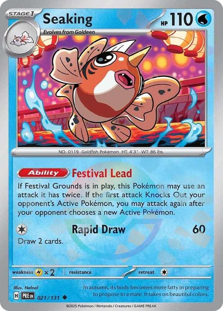 Seaking (021/131) (Poke Ball Pattern) [Scarlet & Violet: Prismatic Evolutions] | Exor Games Summserside