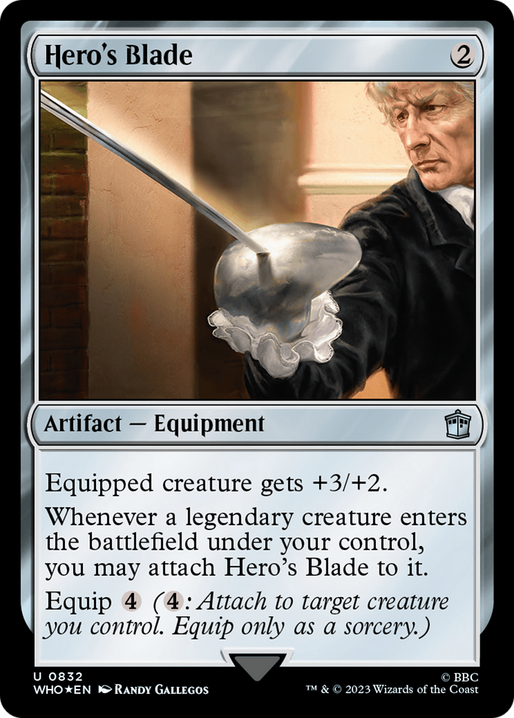 Hero's Blade (Surge Foil) [Doctor Who] | Exor Games Summserside