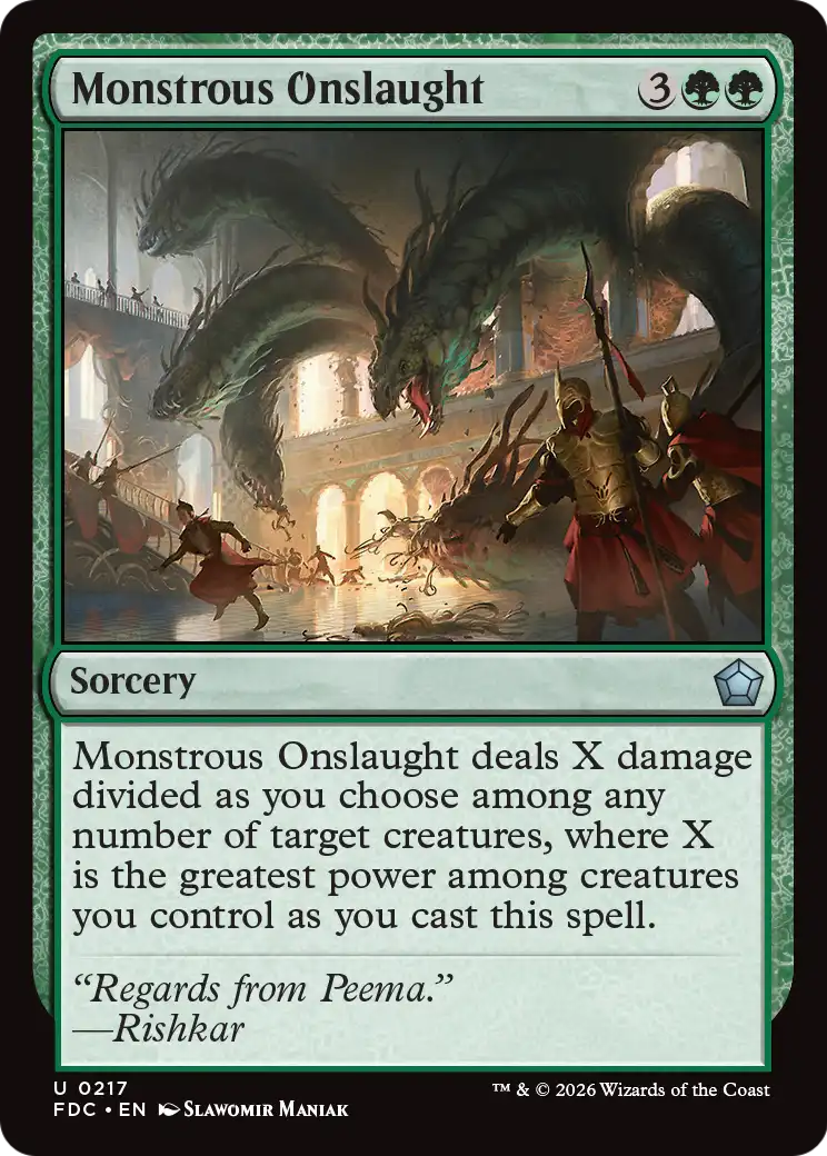 Monstrous Onslaught [Foundations Commander] | Exor Games Summserside