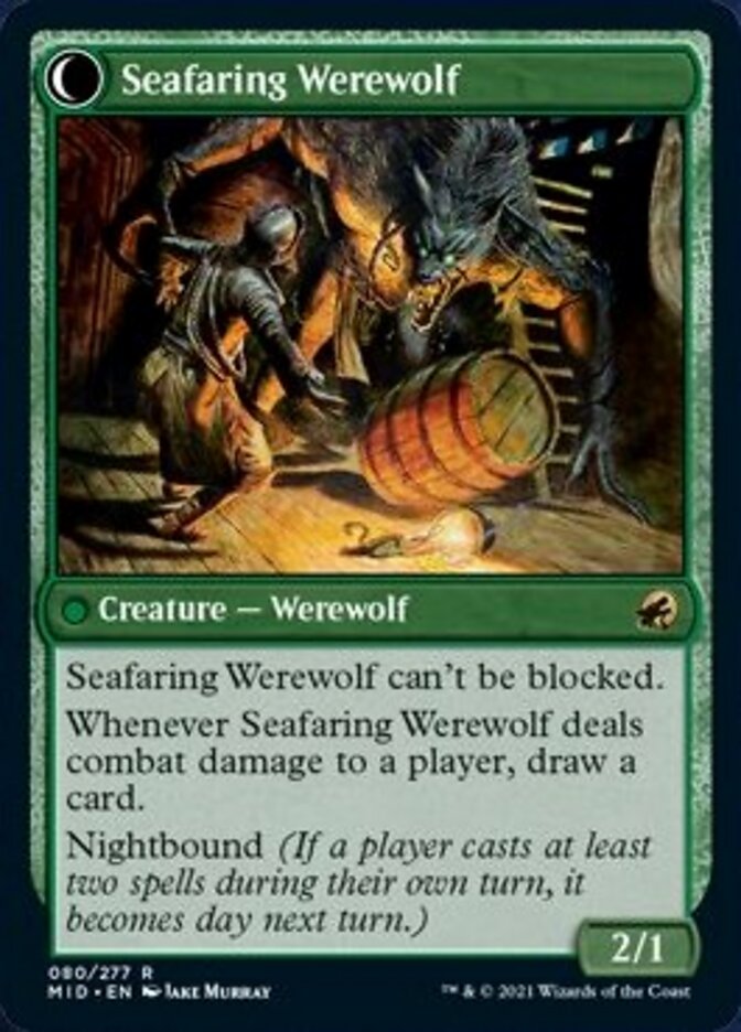 Suspicious Stowaway // Seafaring Werewolf [Innistrad: Midnight Hunt] | Exor Games Summserside