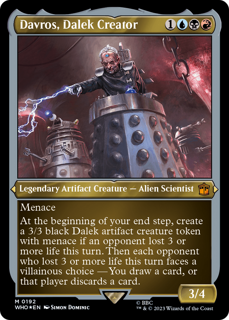 Davros, Dalek Creator (Display Commander) - Thick Stock [Doctor Who] | Exor Games Summserside