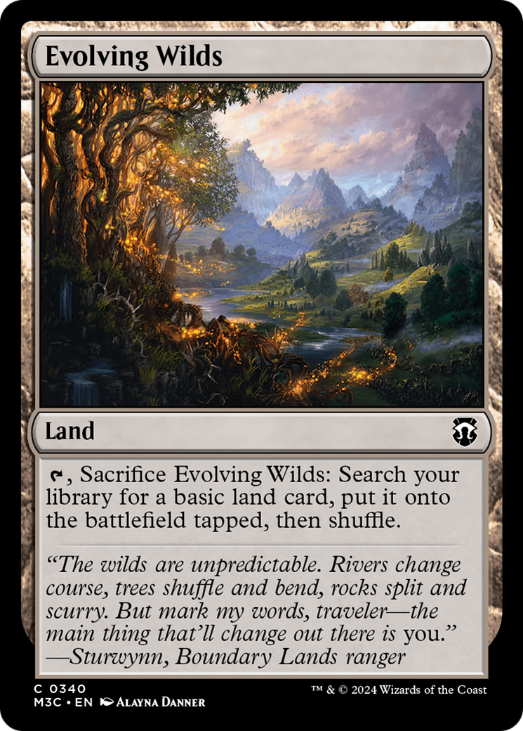 Evolving Wilds (Ripple Foil) [Modern Horizons 3 Commander] | Exor Games Summserside