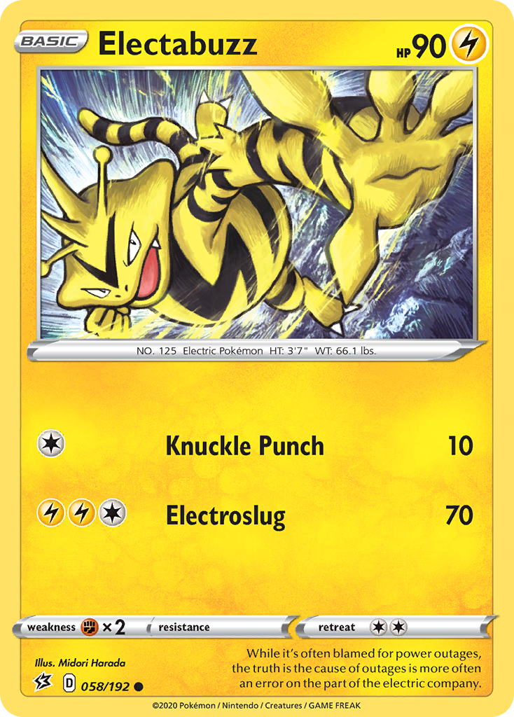 Electabuzz (058/192) [Sword & Shield: Rebel Clash] | Exor Games Summserside